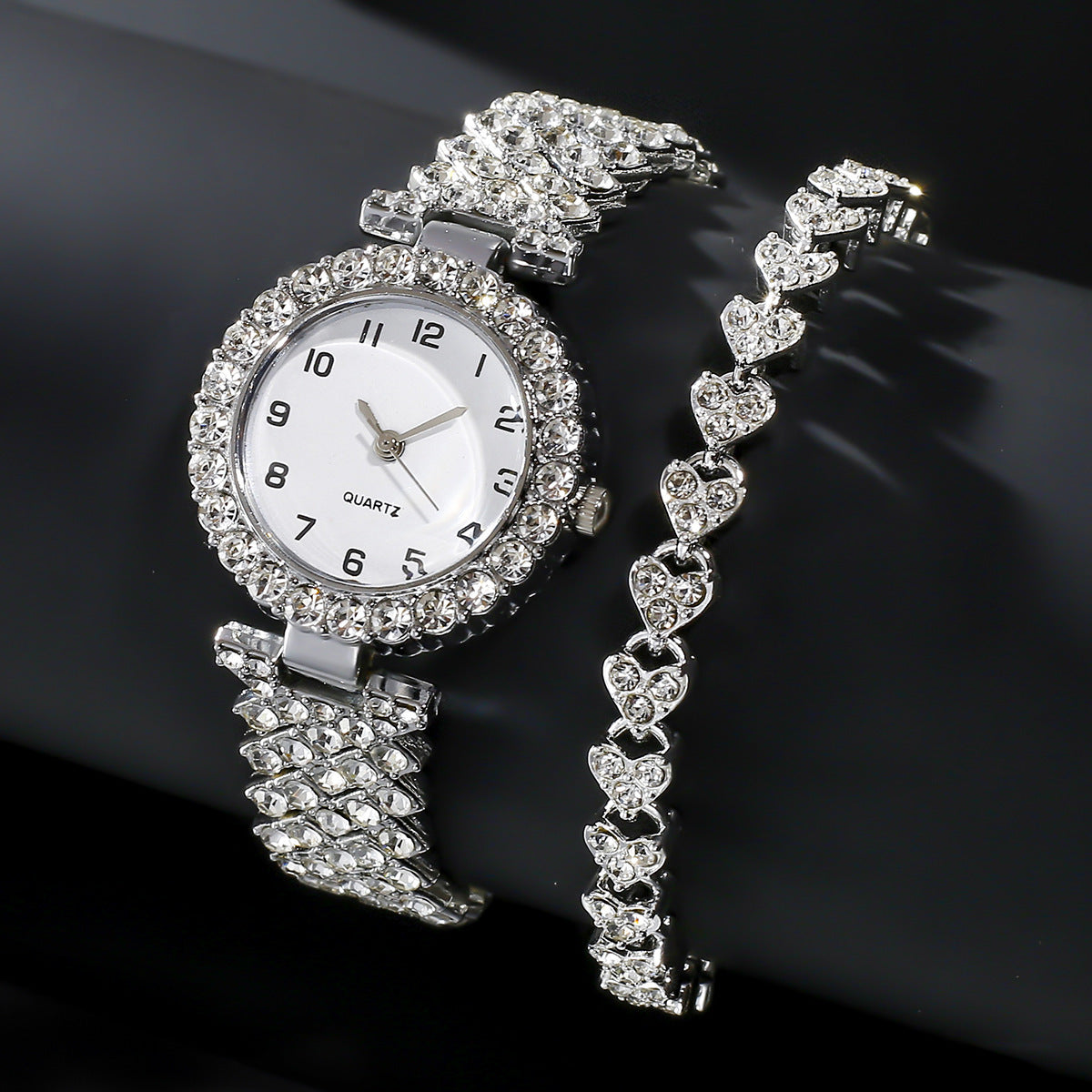 2pcs Luxury Fashion Women Watch Set