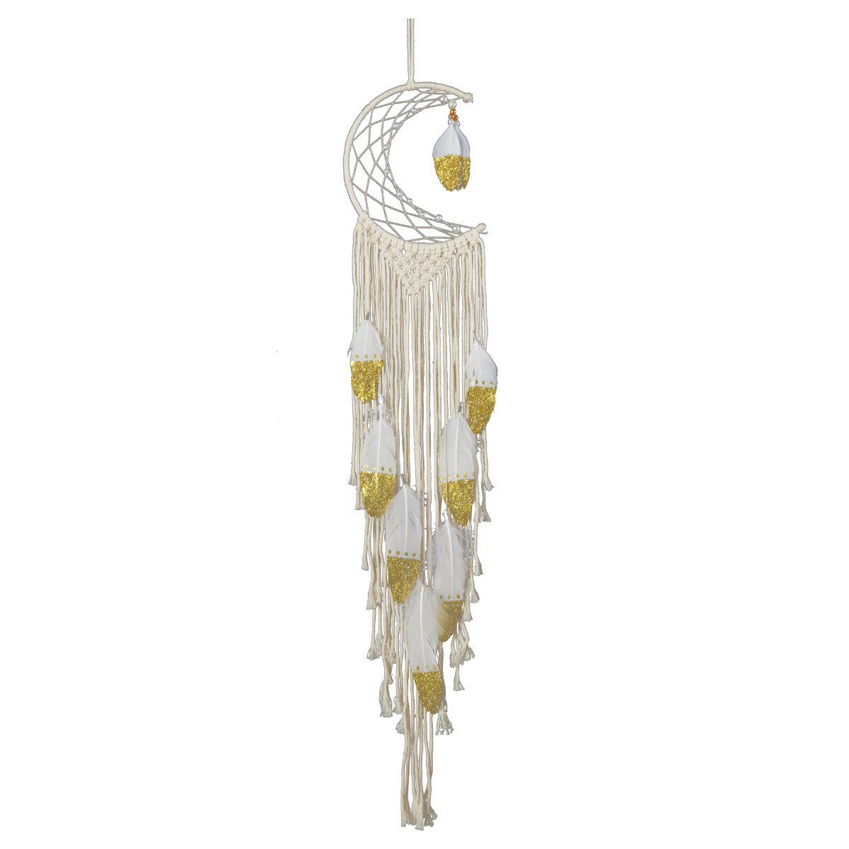 Crescent Dream Catcher Home Decor Gold