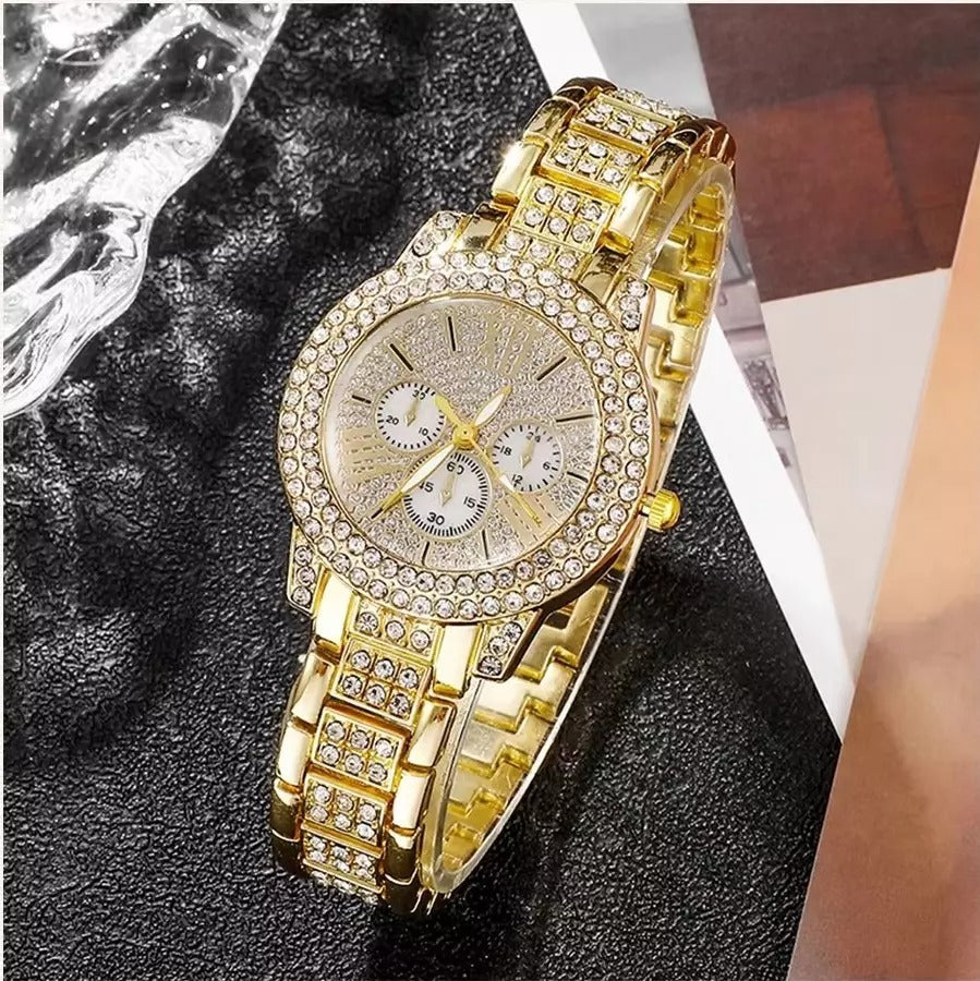 Full Diamond Bracelet Quartz Watch