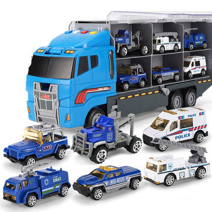 Alloy large container truck toy