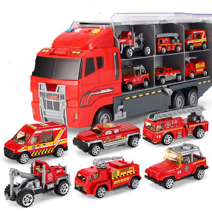 Alloy large container truck toy