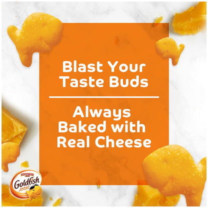 Indulge in  Flavor Blasted Xtra Cheddar Cheese Crackers - 6.6 Oz Baked Snack Bag!