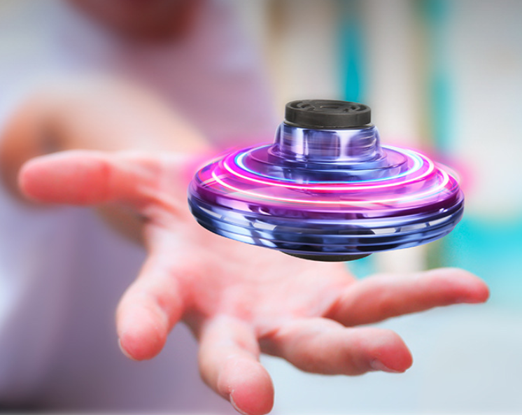 Mini LED UFO Flying Spinner Toy for Kids