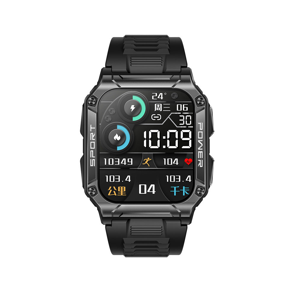 Steel Military Style Rugged Smartwatch