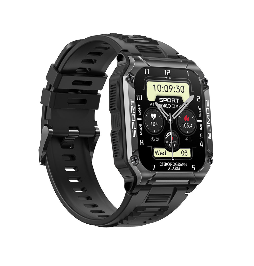 Steel Military Style Rugged Smartwatch