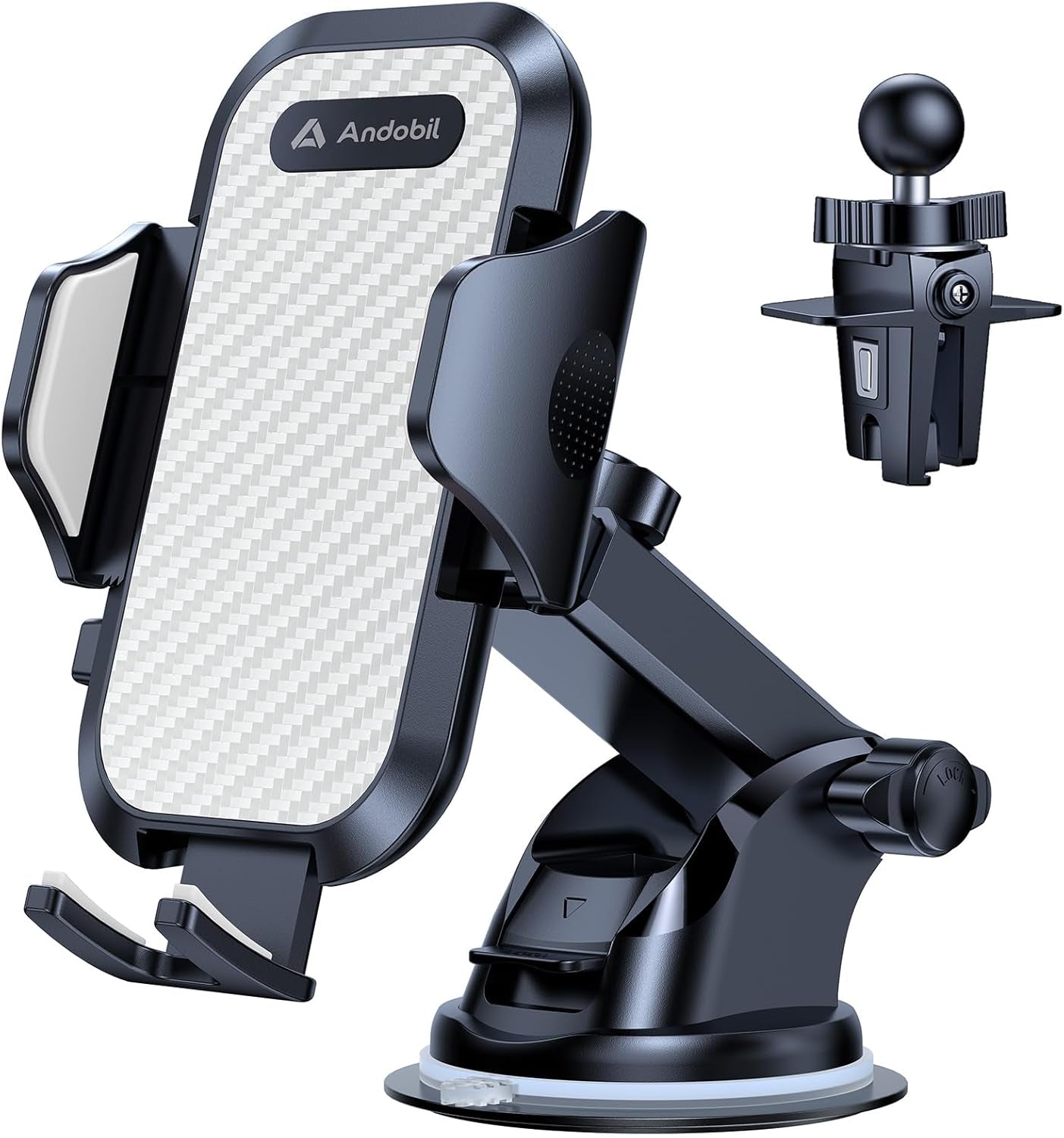 2025 Military-Grade Car Phone Holder - 85Lbs Ultimate Suction Mount for iPhone 16/15 Pro Max & Samsung - Perfect for Dashboard, Windshield & Vent