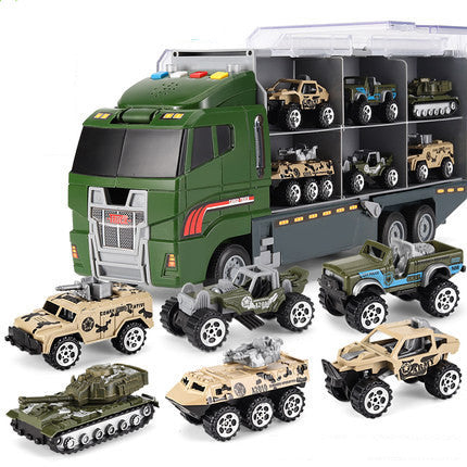 Alloy large container truck toy