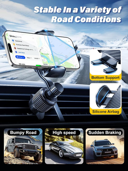 Car Vent Phone Mount - Universal Clip for iPhone & Samsung, Never Block Your A/C!