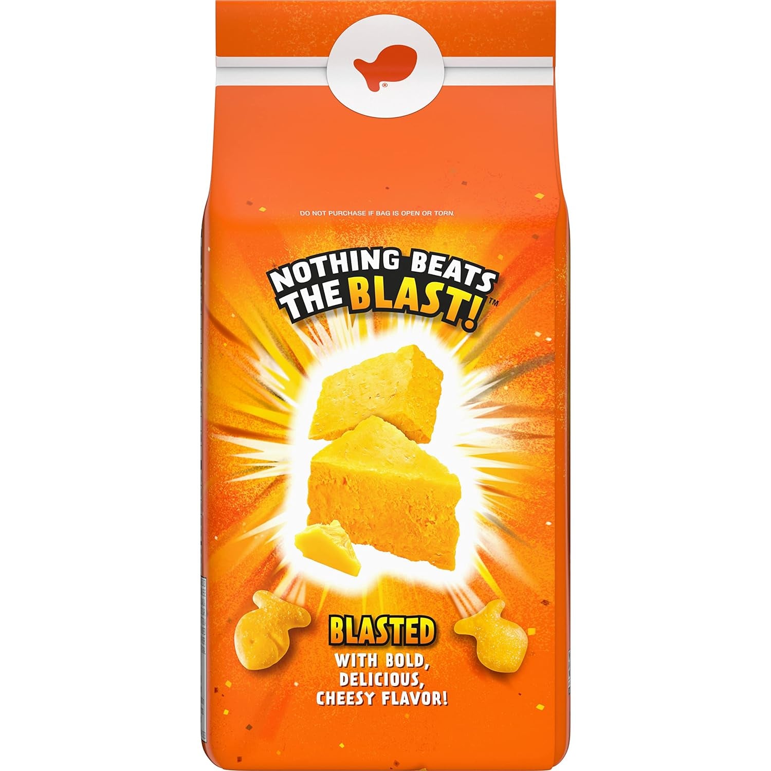 Indulge in  Flavor Blasted Xtra Cheddar Cheese Crackers - 6.6 Oz Baked Snack Bag!