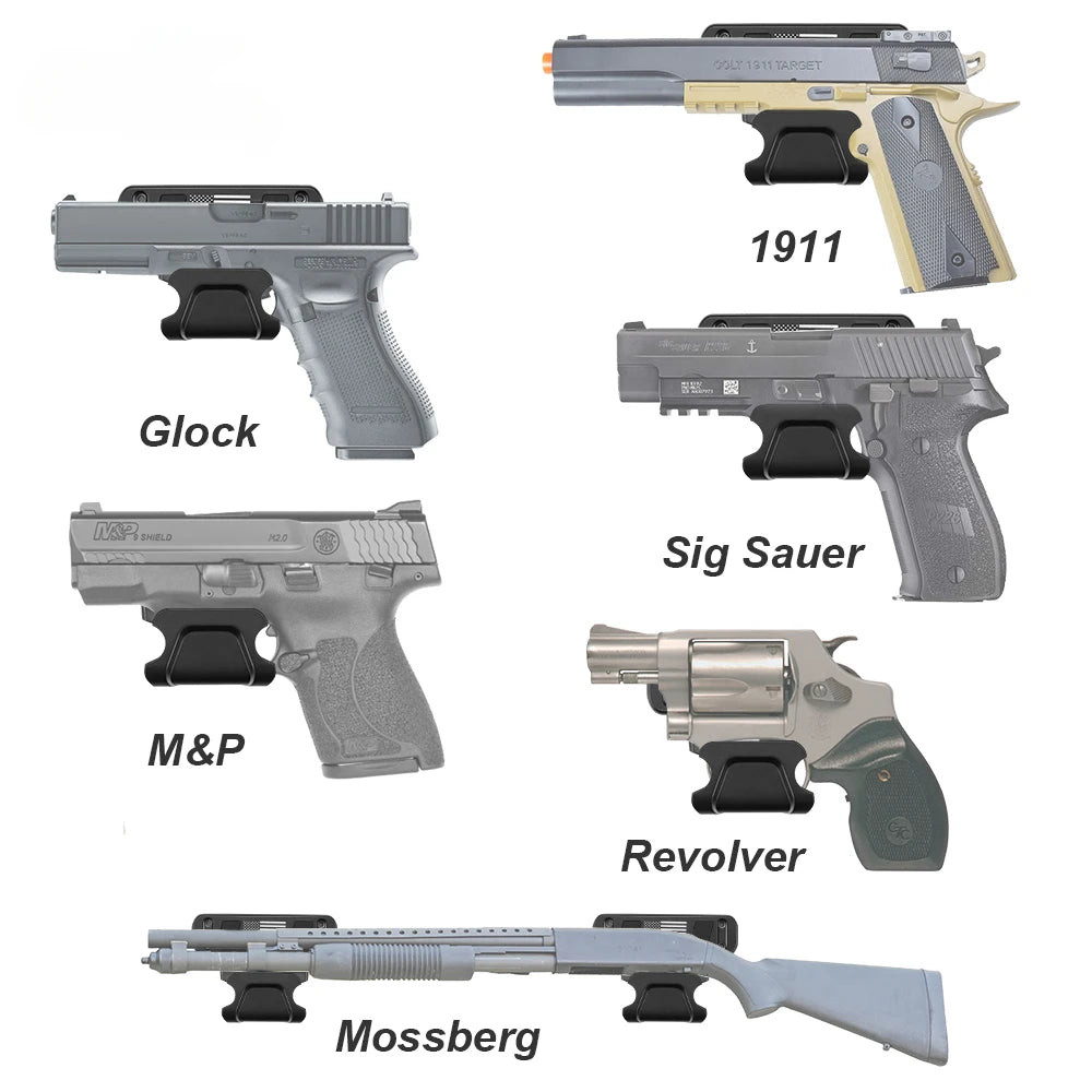 Concealed Gun Magnet Mount with Trigger Guard