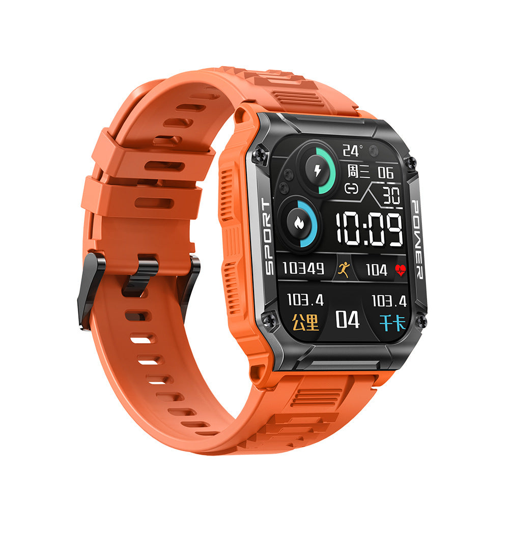 Steel Military Style Rugged Smartwatch