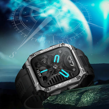 Steel Military Style Rugged Smartwatch